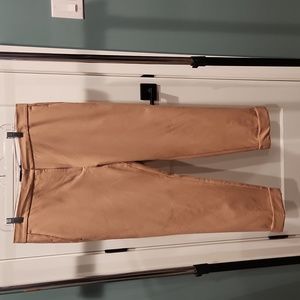 Ann Taylor straight pant in tan. Size 14.